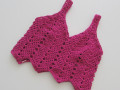 Háčkovaný dívčí top, tílko