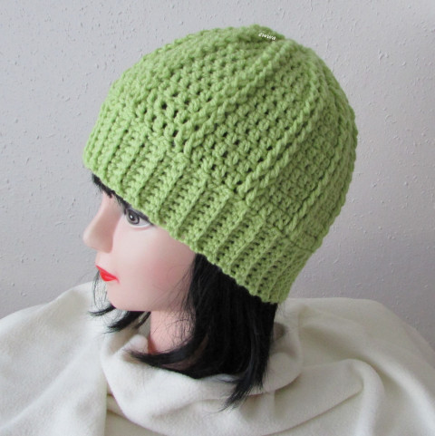 Čepice unisex zelená čepice ženy unisex hřejivá muži světle zelená teens zimní teplá 