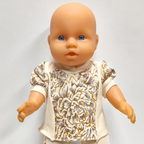 TRIČKO PRO PANENKU 28 až 32 cm panenka šaty miminko souprava miminka panenky tričko šatičky obleček baby born 43 cm 