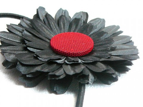 Čelenka černá gerbera. ozdoba čelenka čelenka pro holčičku pružná čelenka vlasová ozdubka 