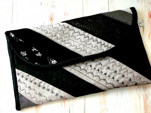 Elegantní psaníčko. modrá taštička kosmetická taštička na kosmetiku taštička na doklady riflová barevná glamur 