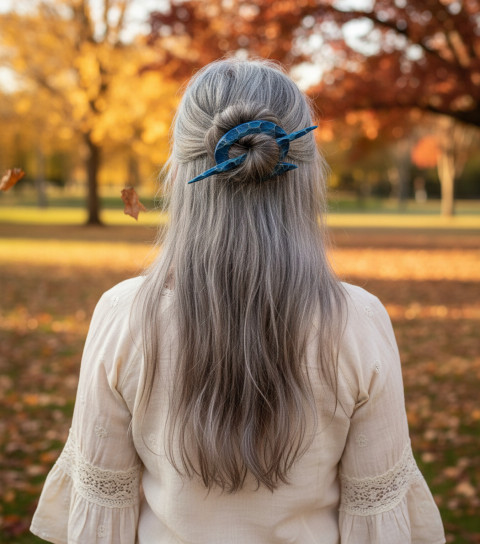 Dubová spona do vlasů dřevo spona sponka spony spona do vlasů módní doplňky jehlice do vlasů doplňky do vlasů boho šperky boho doplňky 