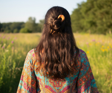 Přírodní jehlice do vlasů dřevo spona sponka spony spona do vlasů módní doplňky jehlice do vlasů doplňky do vlasů boho šperky boho doplňky 