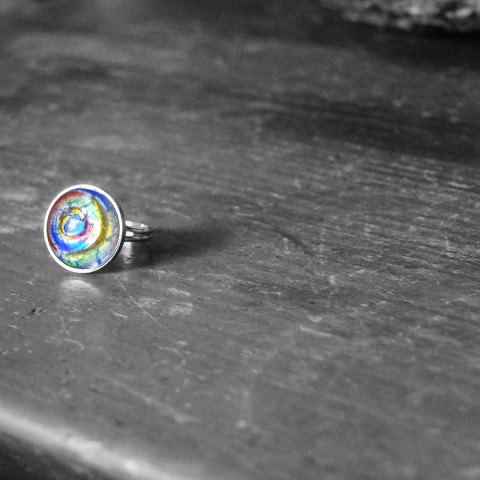 Prsten Neptun paví páv 