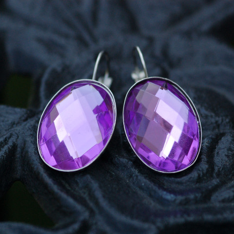 Náušnice Kosatce v platině klapky 