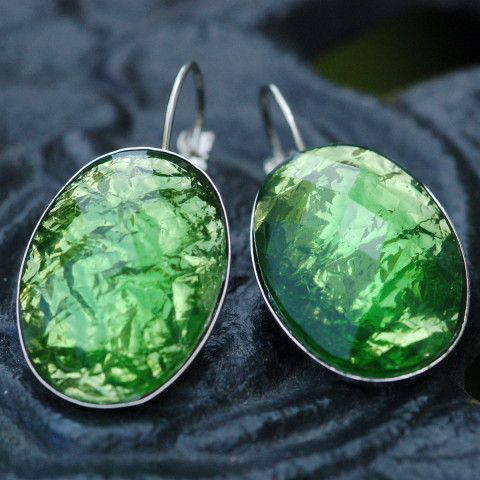 Náušnice Vysoká tráva klapky 