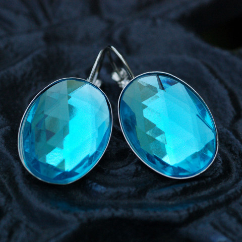 Náušnice Letní nebe u moře klapky 