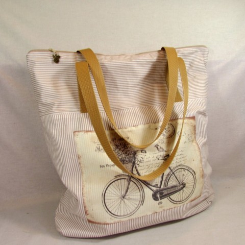 Nákupka kolo kabelka dárek podzim pytel pruhovaná kolo cestování prostorná nákupy nákupní taška 