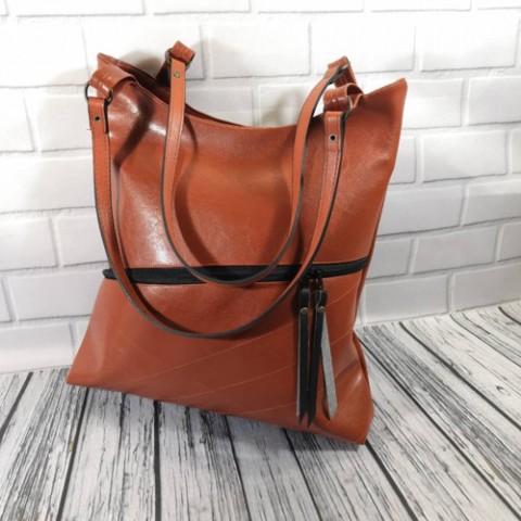 Kabelka koženková rezavá elegantní rezavá pro ženu kabelka.koženka 