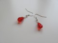Náušnice červené kapky