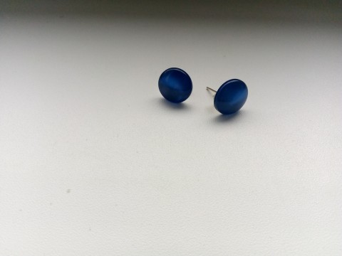 Náušnice modré pecky náušnice pecky 
