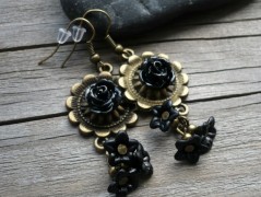 Lístečkové náušnice - S.Steel