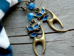 Lístečkové náušnice - S.Steel