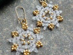 Lístečkové náušnice - S.Steel