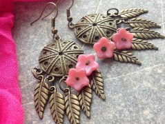 Lístečkové náušnice - S.Steel