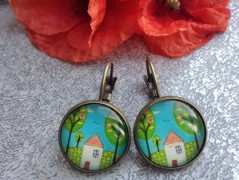 Lístečkové náušnice - S.Steel