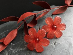 Lístečkové náušnice - S.Steel