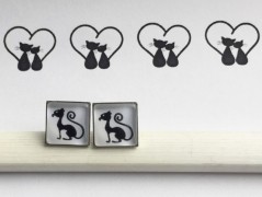 Lístečkové náušnice - S.Steel