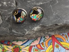 Lístečkové náušnice - S.Steel