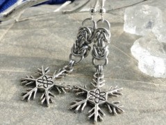 Lístečkové náušnice - S.Steel