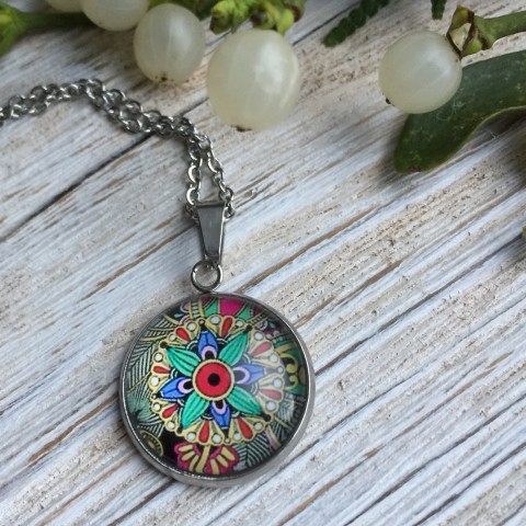 Omalovánky 6 - přívěsek S.Steel barvy nerez pestrobarevný mandala barvičky omalovánky steel colors 