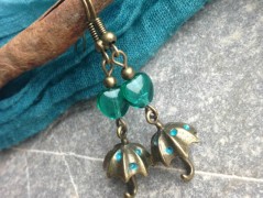 Lístečkové náušnice - S.Steel