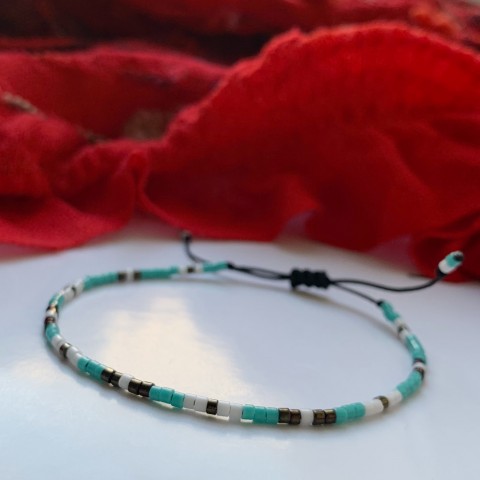 Miyuki náramek č.1 náramek korálky luxusní miyuki barevný 