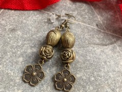 Lístečkové náušnice - S.Steel