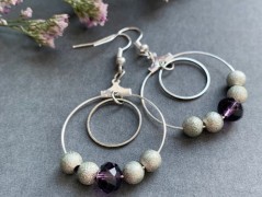 Lístečkové náušnice - S.Steel