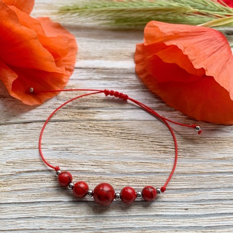 Minerálový náramek č. 12 náramek korálky howlit tyrkenit 