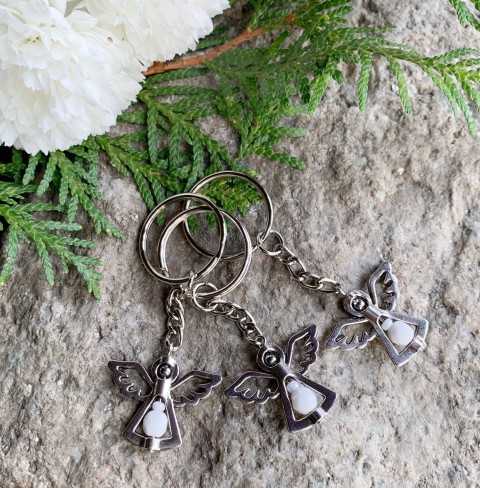 Bílý anděl vánoce anděl ochránce andělka štěstíčko 