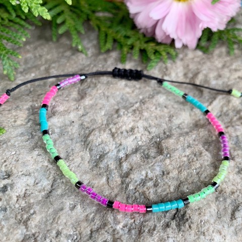 Miyuki náramek č. 67 náramek korálky luxusní miyuki barevný 