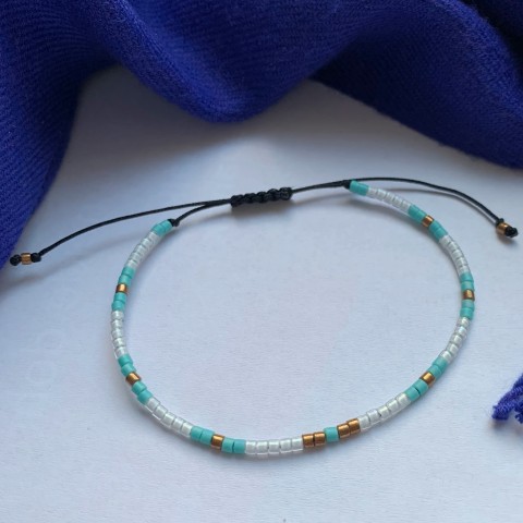 Miyuki náramek č. 78 náramek korálky léto luxusní miyuki 