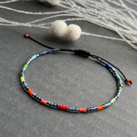 Miyuki náramek č. 104 náramek korálky luxusní miyuki barevný 