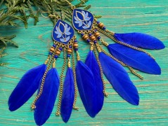 Lístečkové náušnice - S.Steel