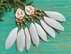 Lístečkové náušnice - S.Steel