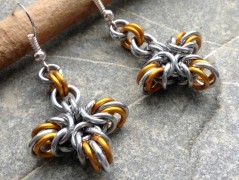 Lístečkové náušnice - S.Steel