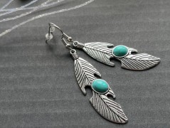 Lístečkové náušnice - S.Steel