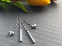 Lístečkové náušnice - S.Steel