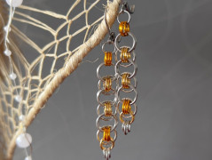 Lístečkové náušnice - S.Steel