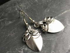 Lístečkové náušnice - S.Steel