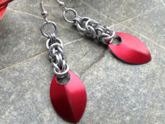 Lístečkové náušnice - S.Steel