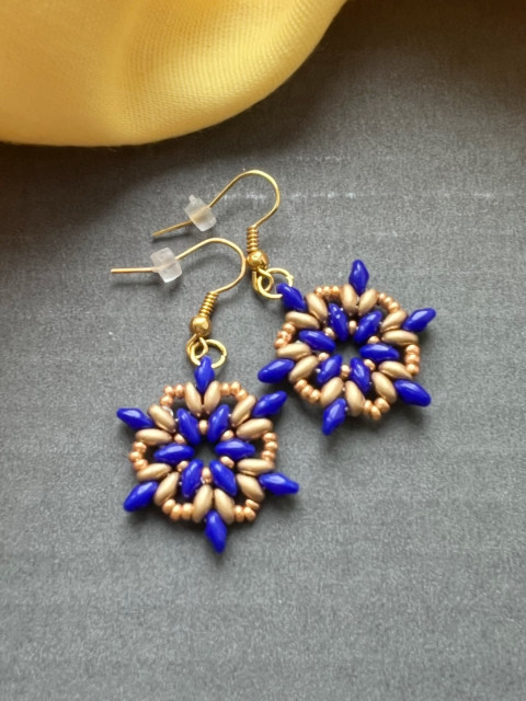 Náušnice modré hvězdy náušnice zlatá hvězdy preciosa twin 