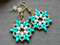 Náušnice tyrkysové hvězdy