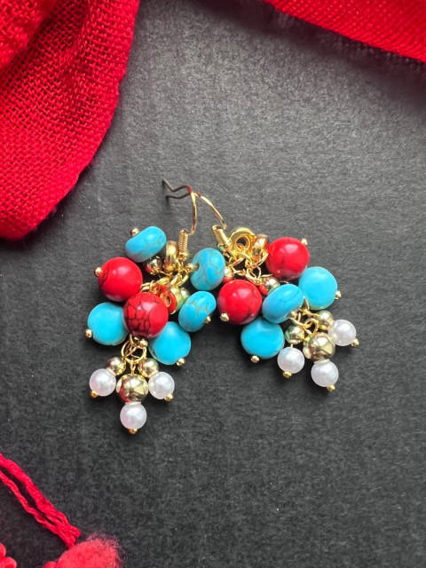 Poklady moře - náušnice moře zlatá perly zlato poklady howlit tyrkenit 