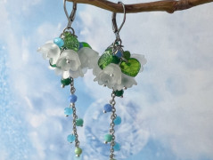 Lístečkové náušnice - S.Steel