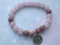 Růženín s rodonitem - náramek