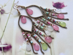 Lístečkové náušnice - S.Steel