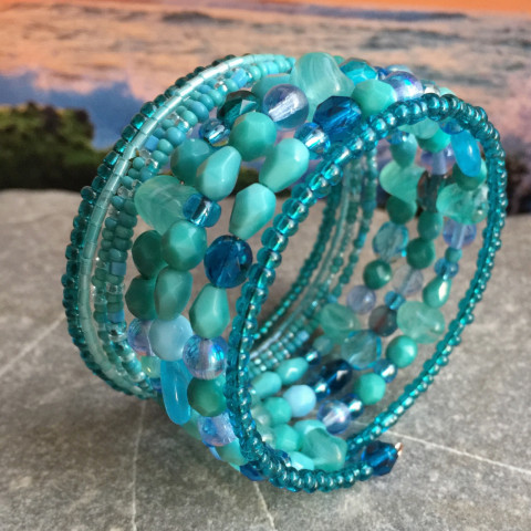 Azuro - náramek náramek nebe tyrkysová azuro 