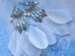 Lístečkové náušnice - S.Steel